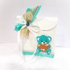 Modèle de Contenants décorés boite ours turquoise scaled