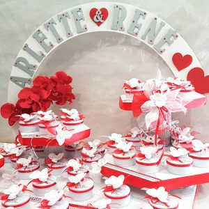 Modèle Orchidée Rouge & Blanc orchidee