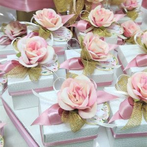 Modèle de Contenants décorés rose2