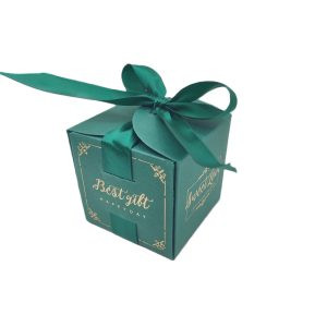 Boite Cube Vert emeraude 10 Boite Cube Vert emeraude