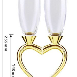 Flûtes à champagne Forme Coeur