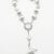 Bracelet Chapelet Fermoir Argent/Blanc