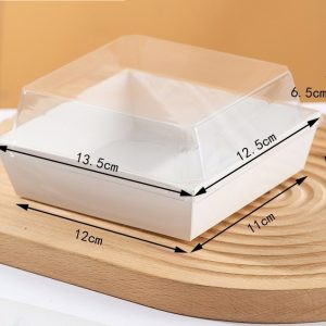 Boite avec couvercle transparente