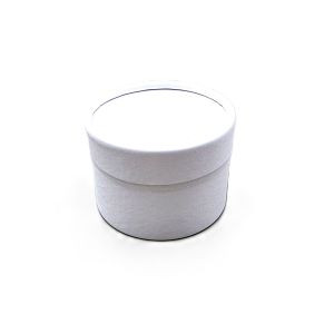 Boite ronde blanche