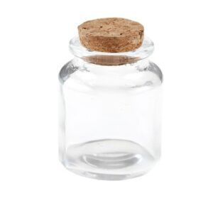 Lot de 6 pots en verre