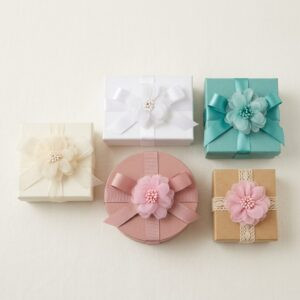 Lot de 5 Fleurs Tissu 12 Lot de 5 Fleurs Tissu